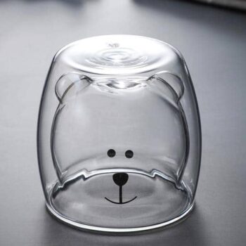 Cute Bear Double Walled Glass