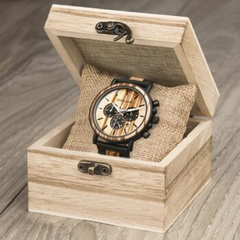 Men's Wooden Chronograph Watch
