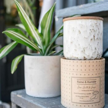 Scented Candle In Canister - Sea Salt & Sage